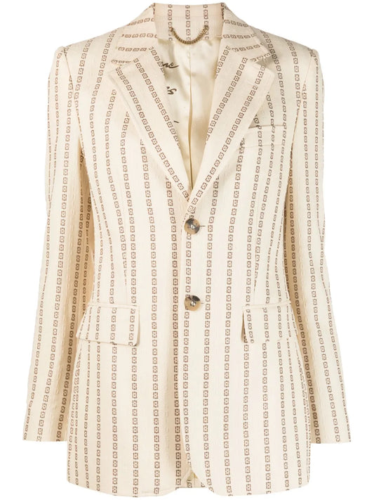 Journey Jacquard Single-Breasted Blazer