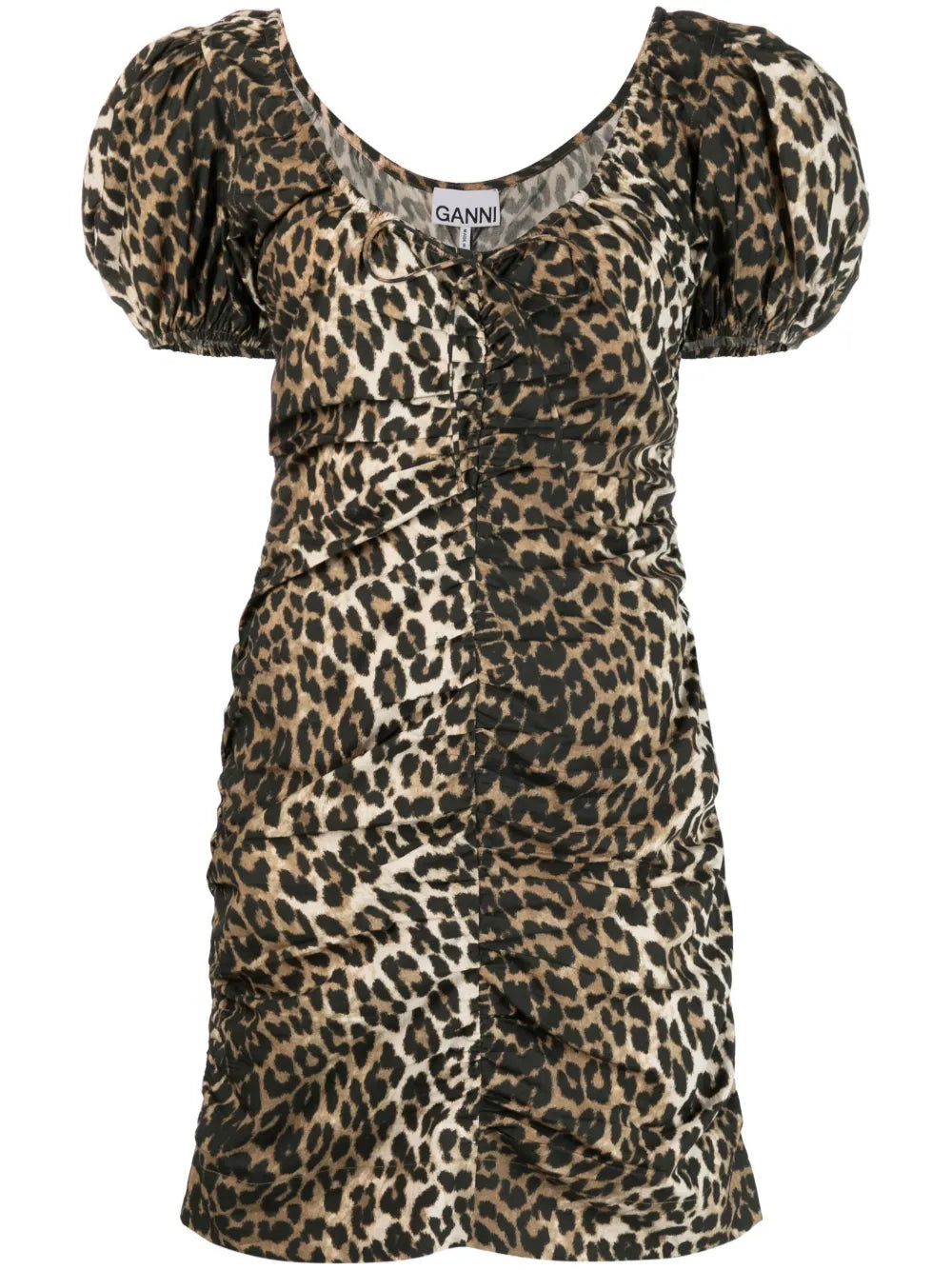 Leopard-Print Organic Cotton Dress