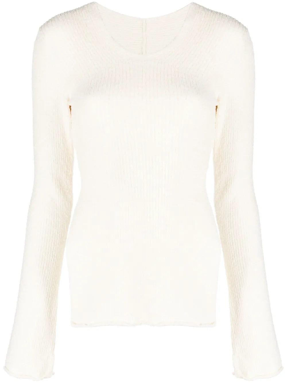 Open-Back Ribbed Knit Jumper