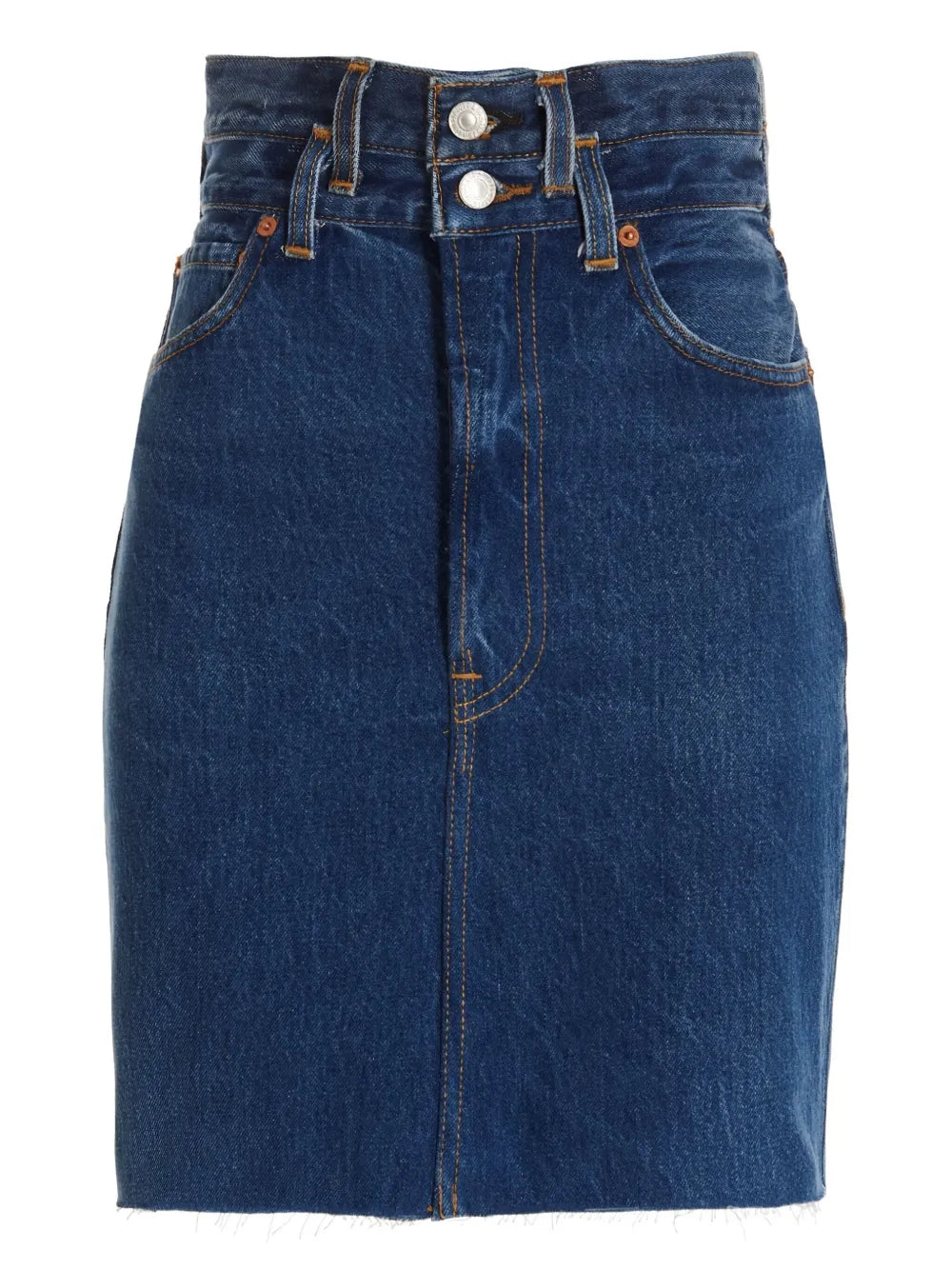 High-Waisted Denim Skirt