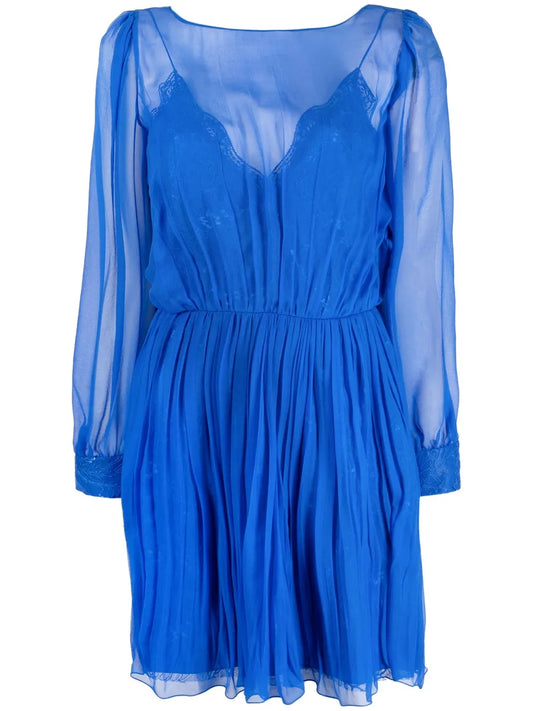 Layered Silk Mini Dress