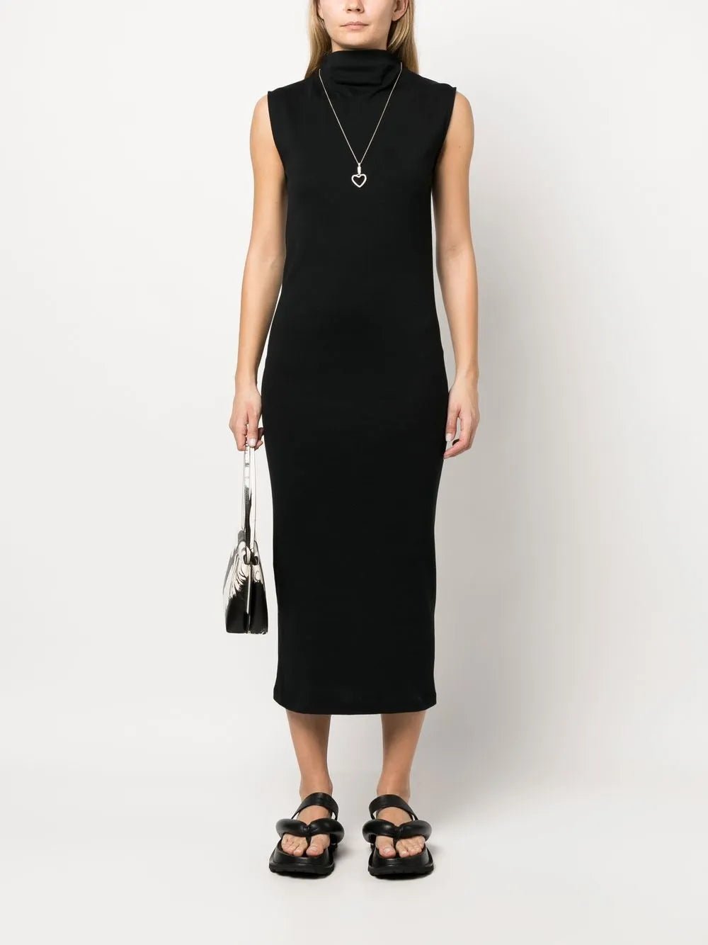 Fitted Sleeveless Midi Dress