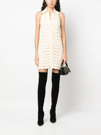 Rivolo Crochet Short Dress