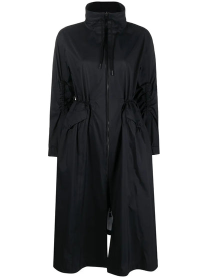 Drawstring-Waist Trench Coat