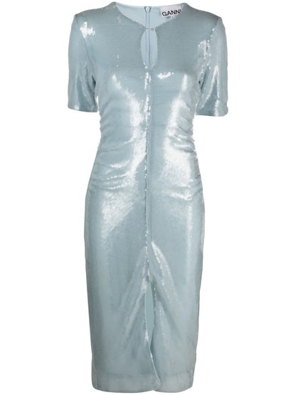 Sequinned Midi Dress