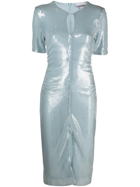 Sequinned Midi Dress