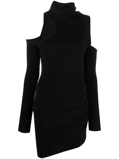 Piana Cut-Out Merino Minidress