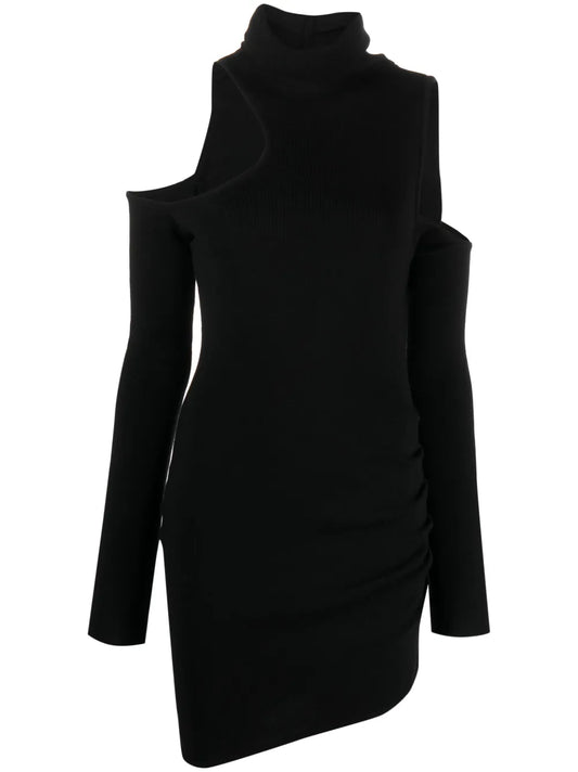 Piana Cut-Out Merino Minidress