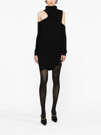 Piana Cut-Out Merino Minidress