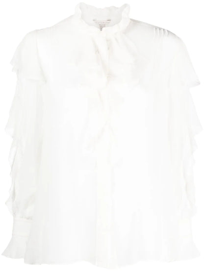 See-Through Silk Shirt