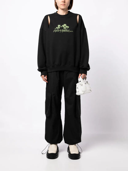 Cut-Out Detail Sweatshirt