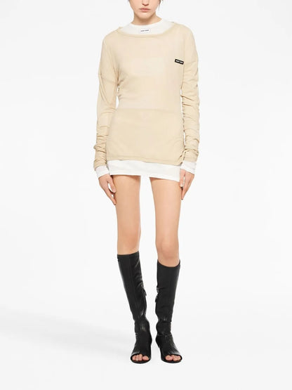 Garment-Dyed Mini Dress
