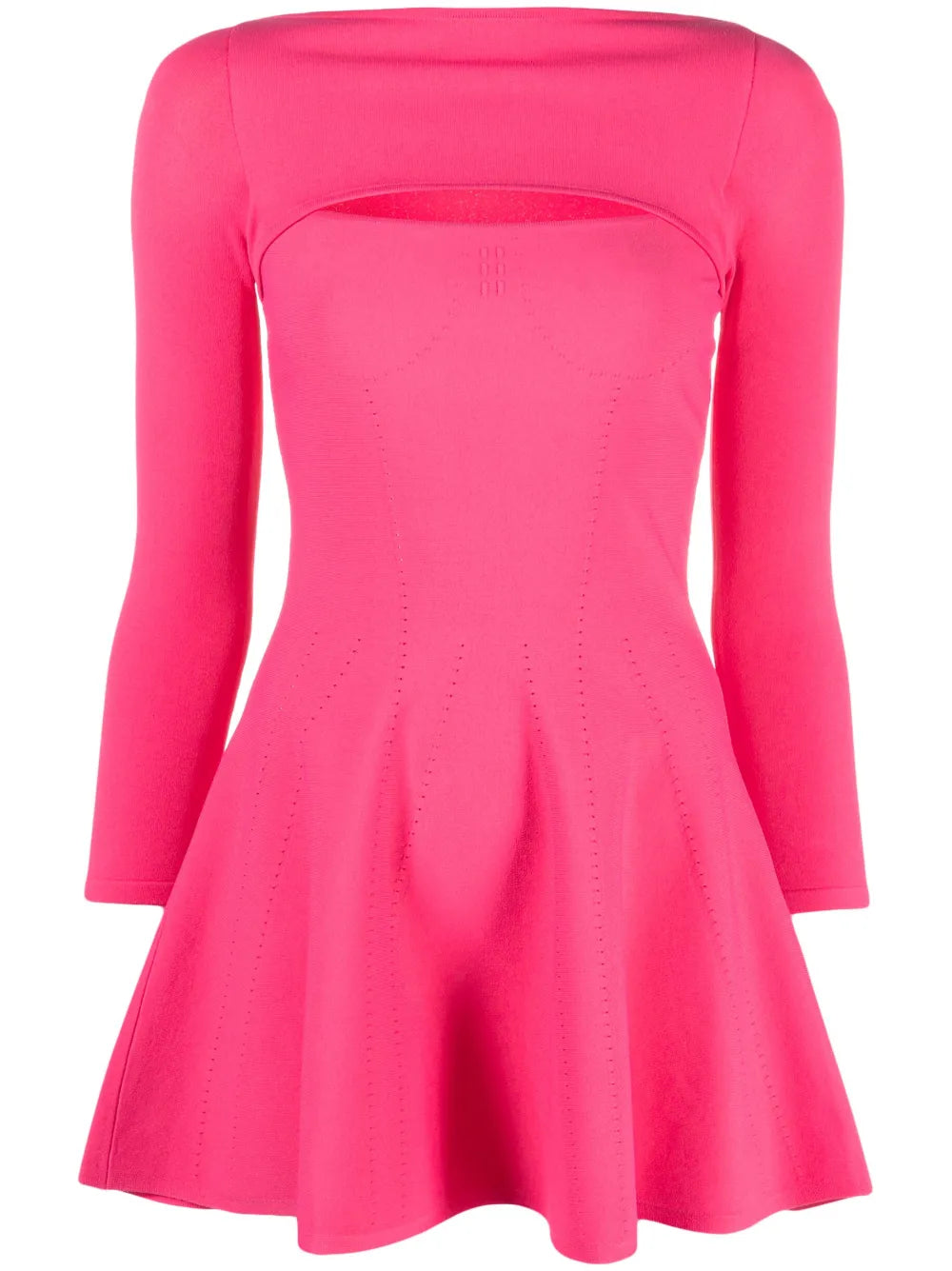 Cut-Out Flared Mini Dress