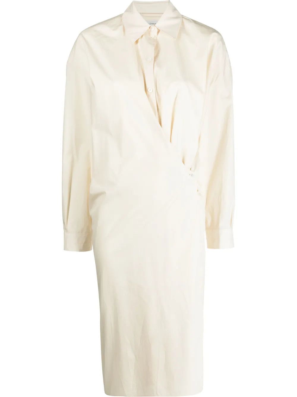 Twisted Cotton Shirt Dress