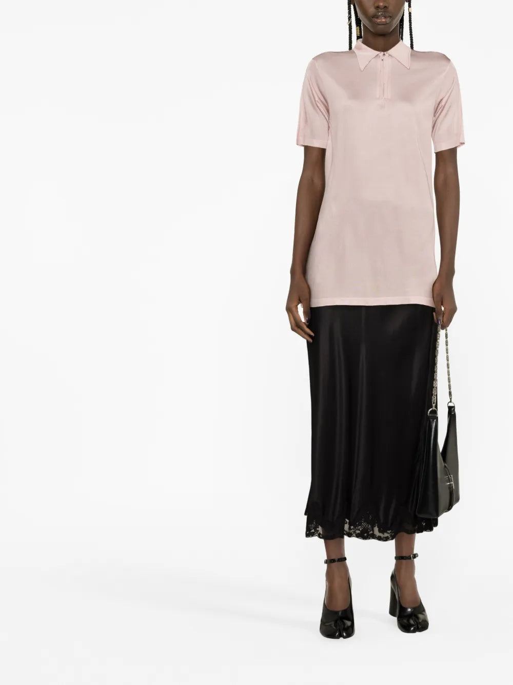 Short-Sleeve Half-Zip Top