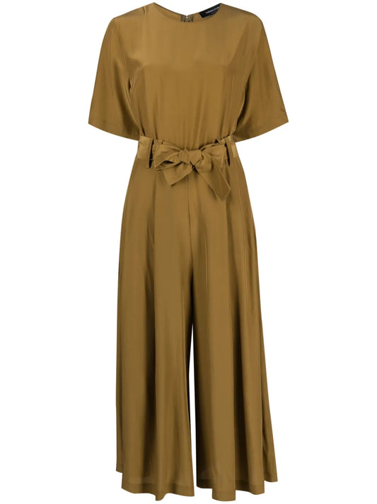 Belted Cropped Jumpsuit