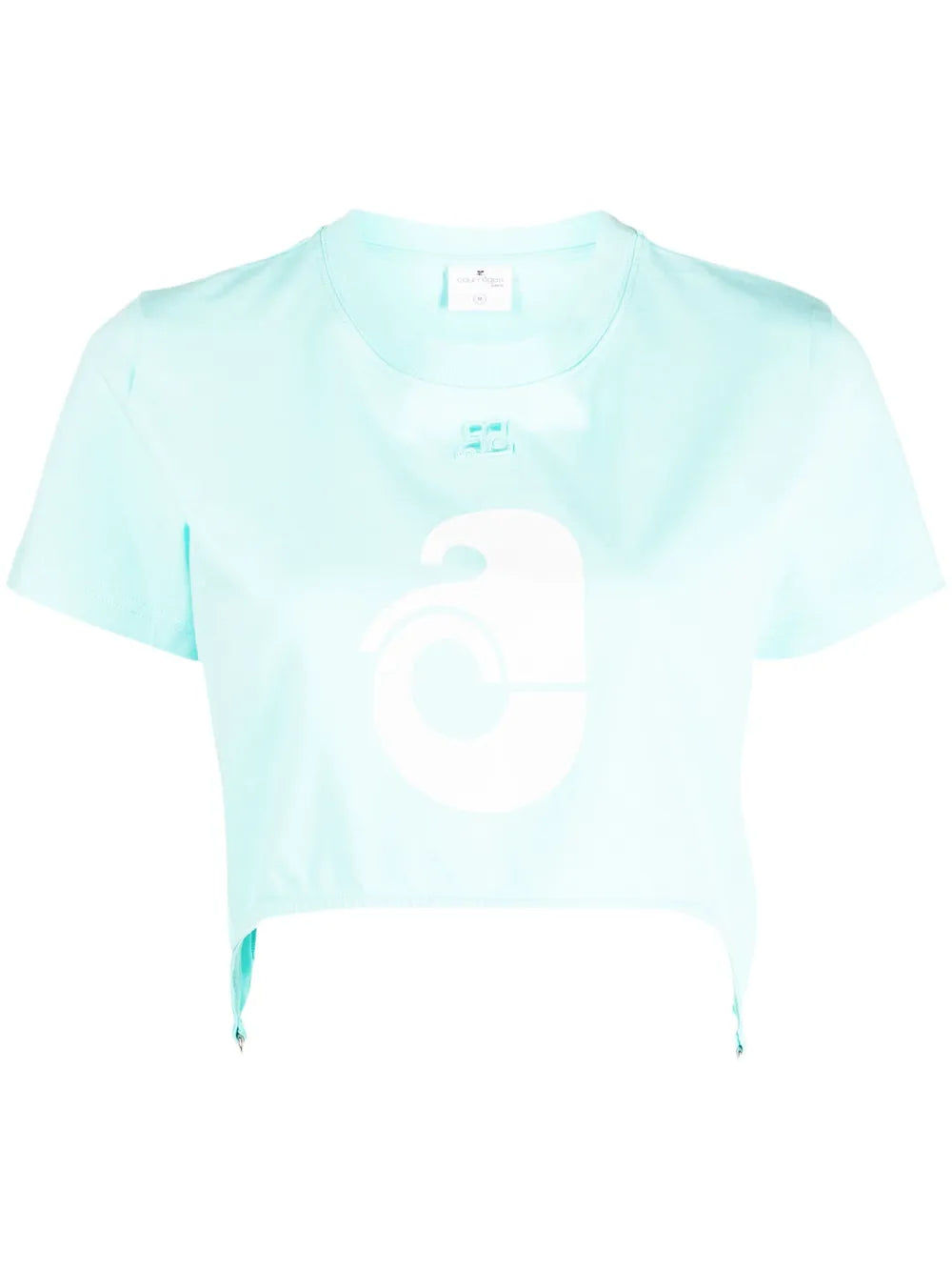 Suspenders-Effect Cropped T-Shirt