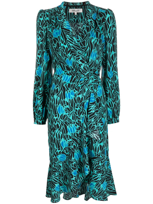 Carla Two Floral-Print Wrap Dress