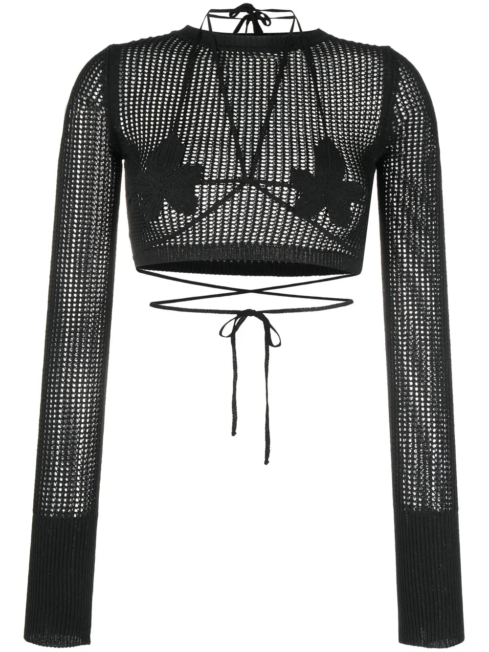 Open-Knit Crop Top