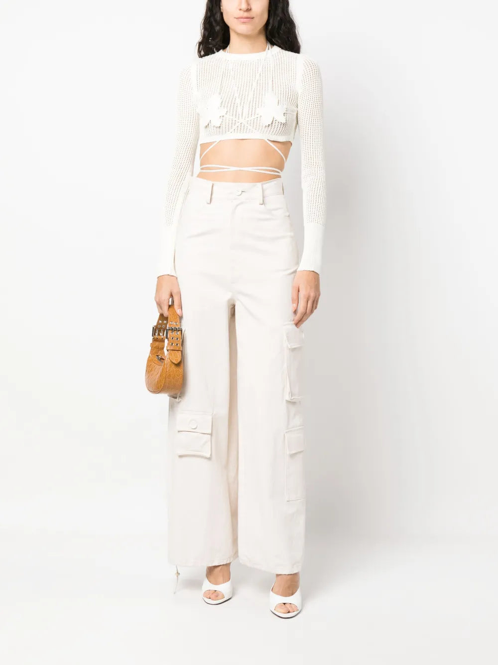 Open-Knit Crop Top