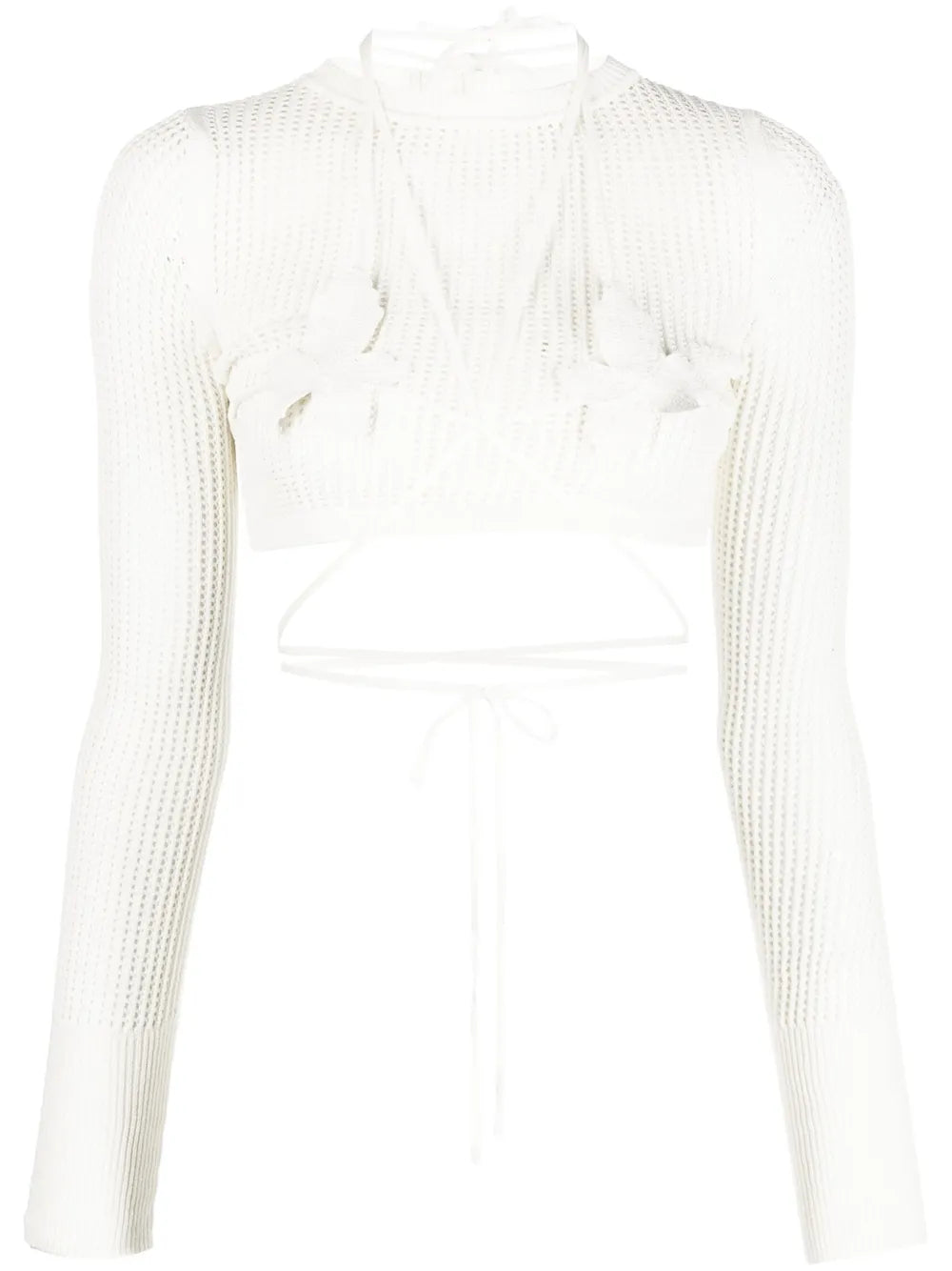 Open-Knit Crop Top