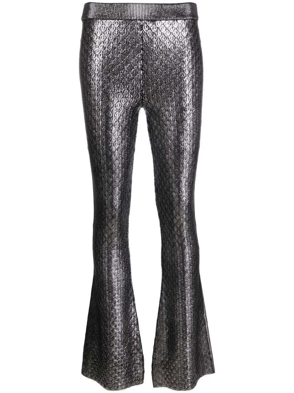 High Waist Flared Trousers