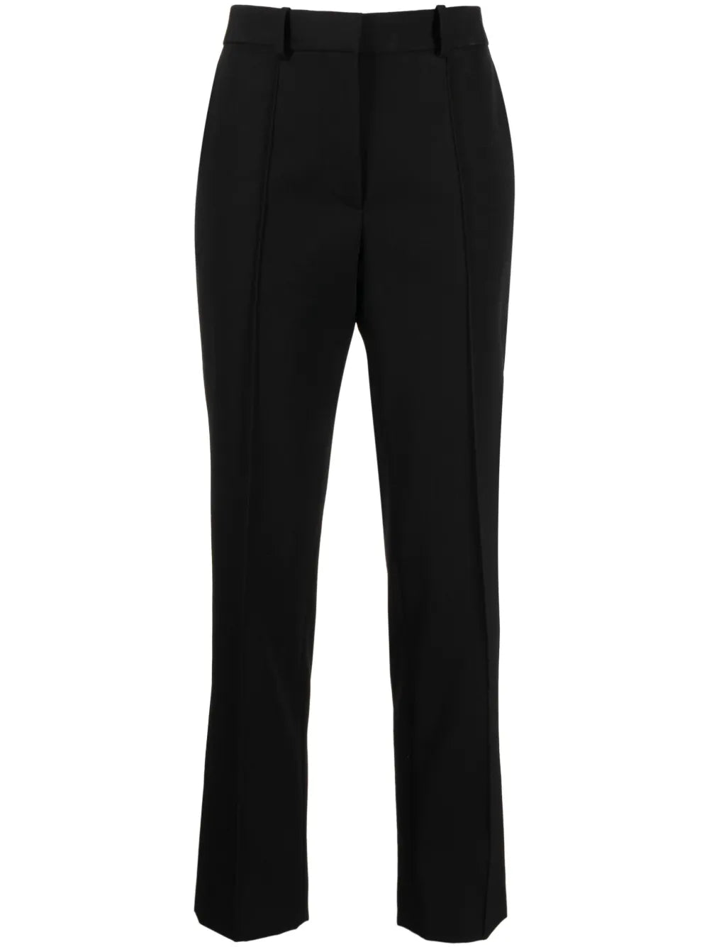High-Rise Straight-Leg Trousers