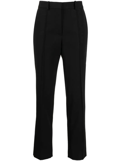 High-Rise Straight-Leg Trousers