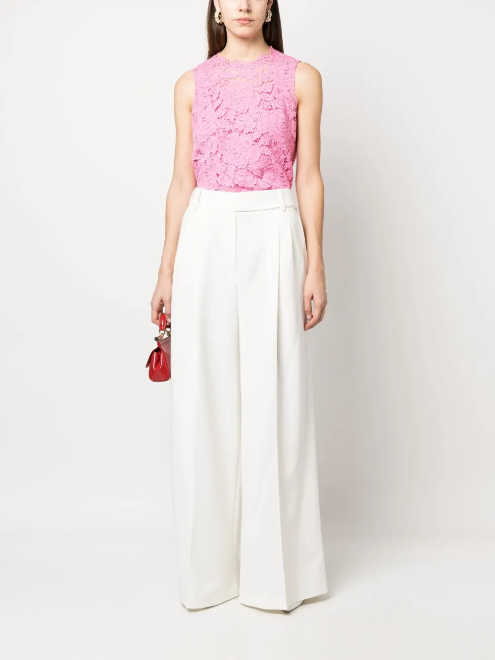 Floral Lace Sleeveless Top