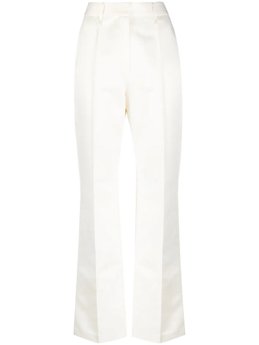Recycled Polyester High-Waisted Trousers