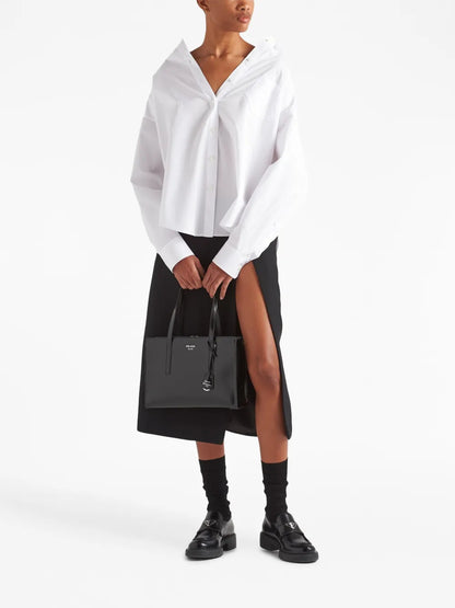 Logo-Embroidered Poplin Shirt