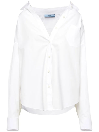 Logo-Embroidered Poplin Shirt