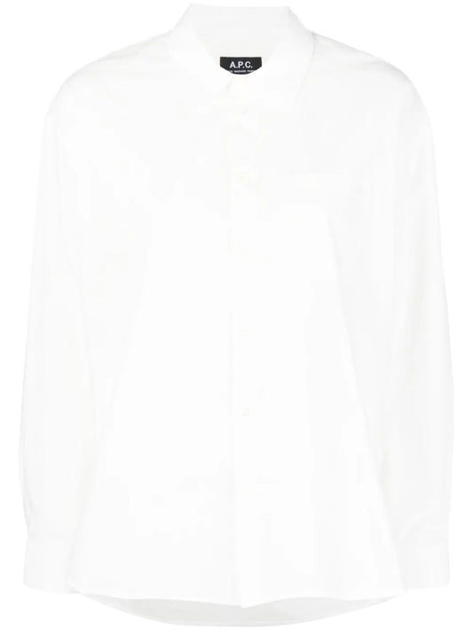 Boyfriend Logo-Embroidered Shirt
