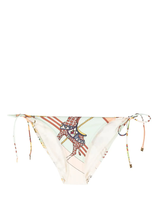 Graphic-Print Bikini Bottom