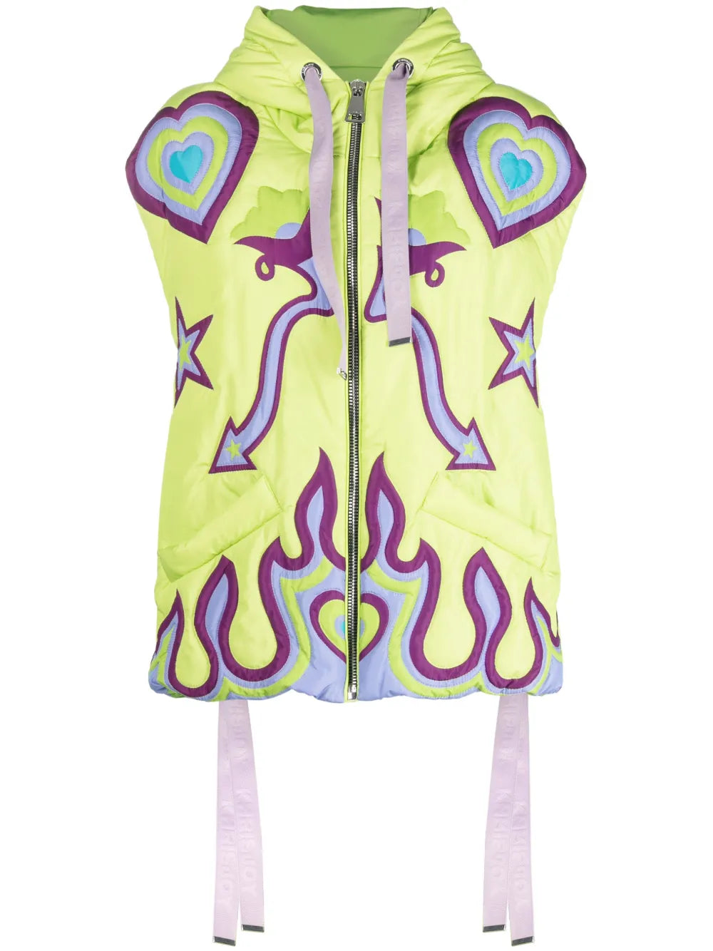 Graphic-Print Gilet