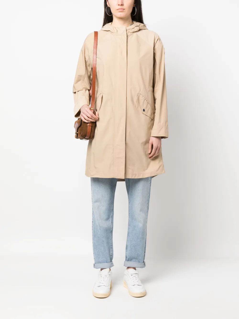 Hooded Mid-Length Coat