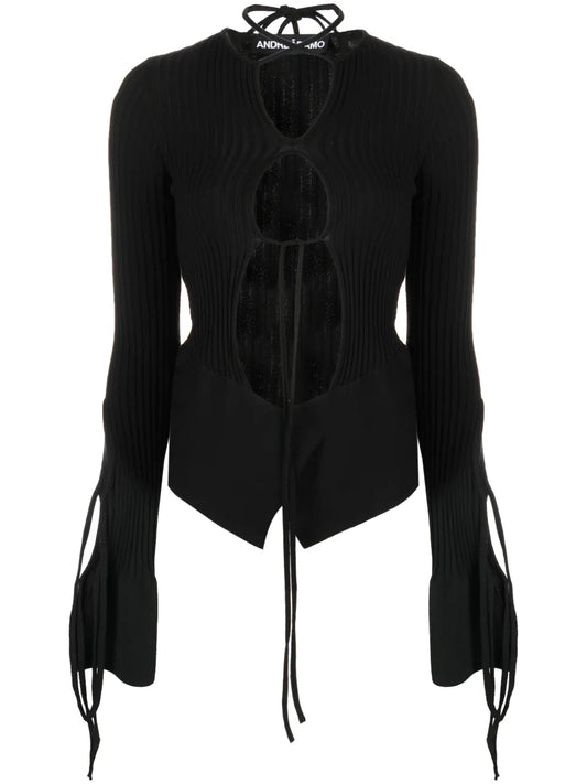 Cut-Out Ribbed Top