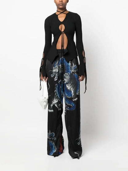 Cut-Out Ribbed Top