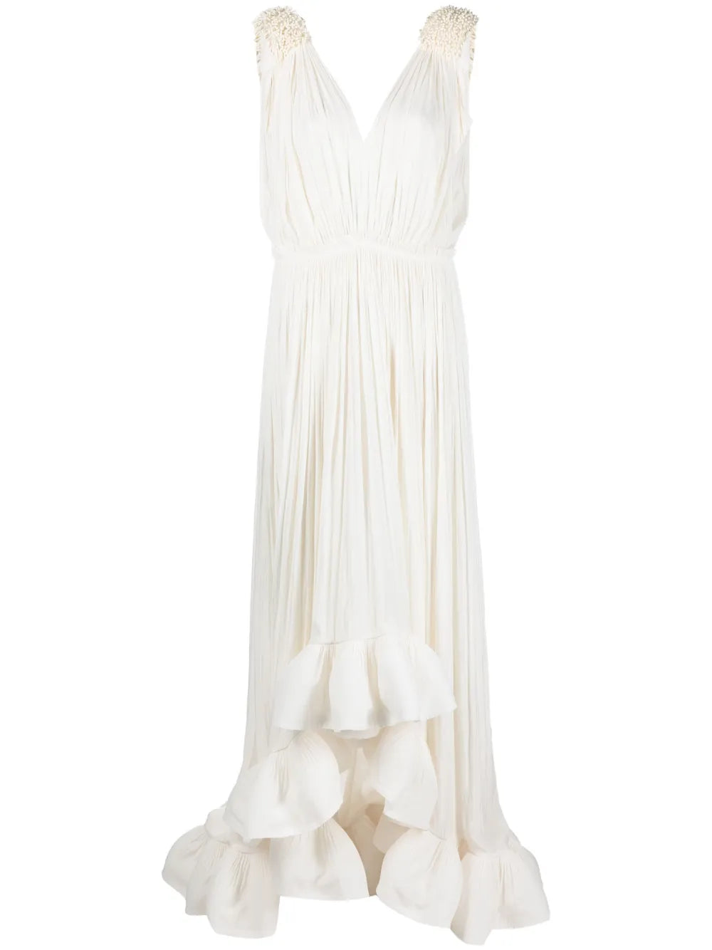 Sleeveless Ruffle-Hem Dress
