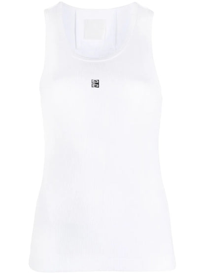 4G-Logo Plaque Sleeveless Top