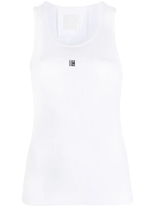 4G-Logo Plaque Sleeveless Top