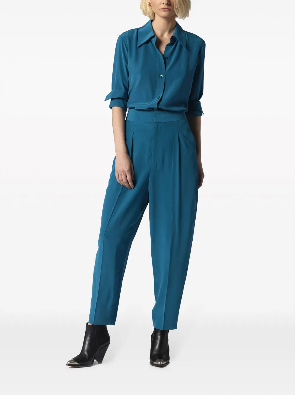 Leona Fitted Silk Shirt