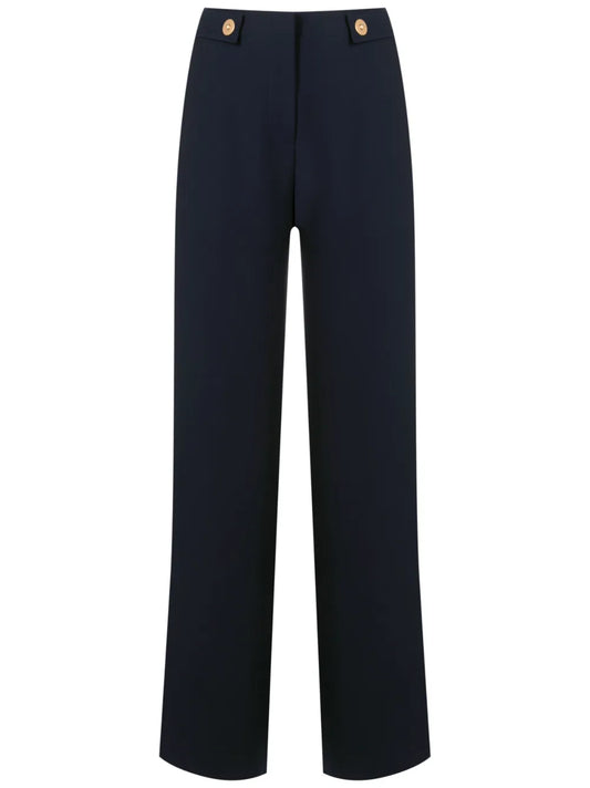 High-Rise Straight-Leg Trousers