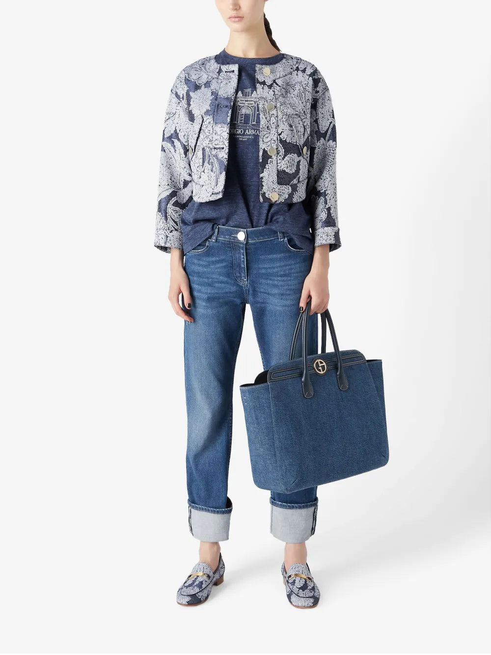Mid-Rise Straight-Leg Jeans