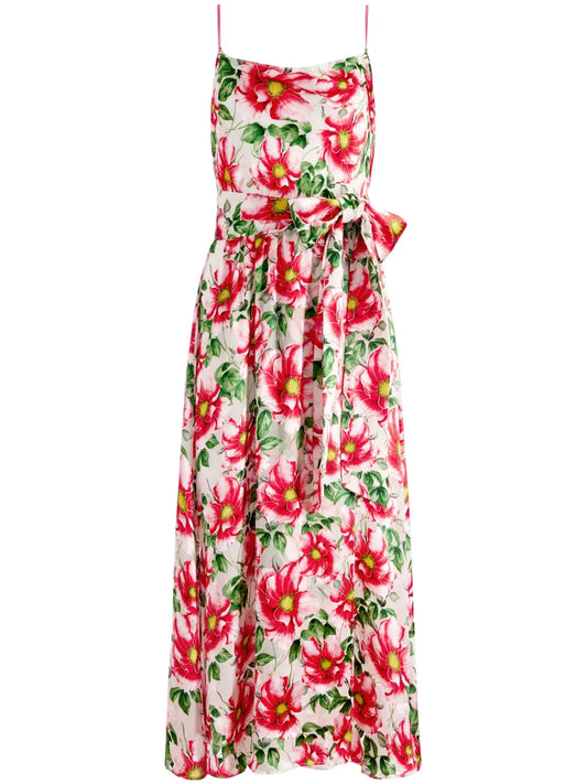 Samantha Cowl-Neck Midi Dress