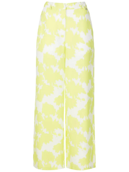 Abstract-Pattern Palazzo Pants