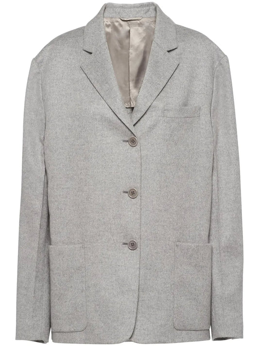 Single-Breasted Cashmere Blazer