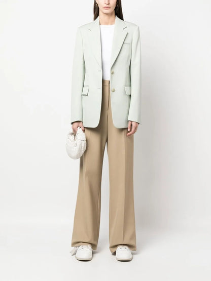 Single-Breasted Virgin Wool Blazer