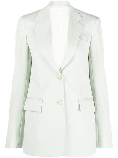 Single-Breasted Virgin Wool Blazer