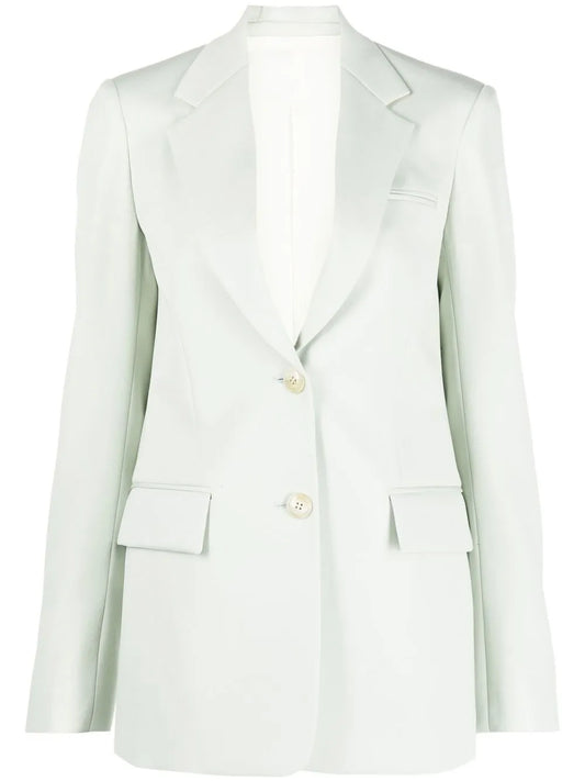 Single-Breasted Virgin Wool Blazer
